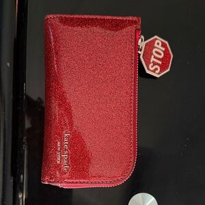 Kate Spade Sparkling Red Zip Wallet